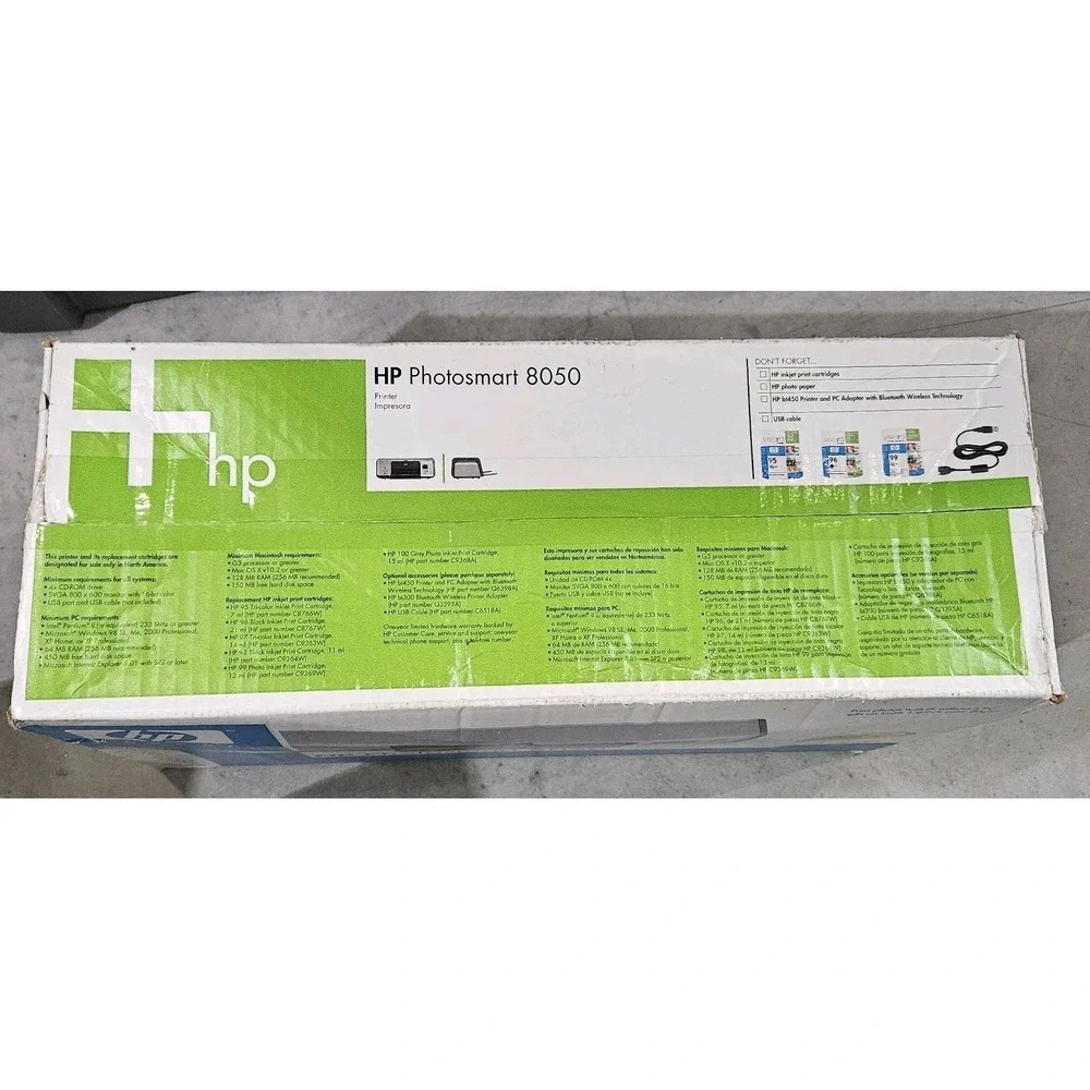 HP Photosmart 8050 Digital Photo Inkjet Printer